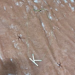Letter K necklace